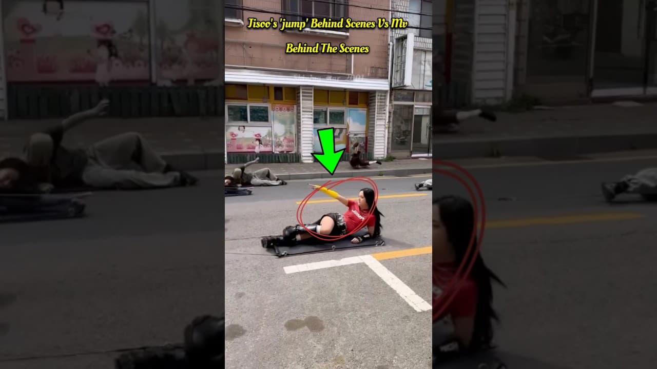 Jisoo JUMP Behind The Scenes vs MV