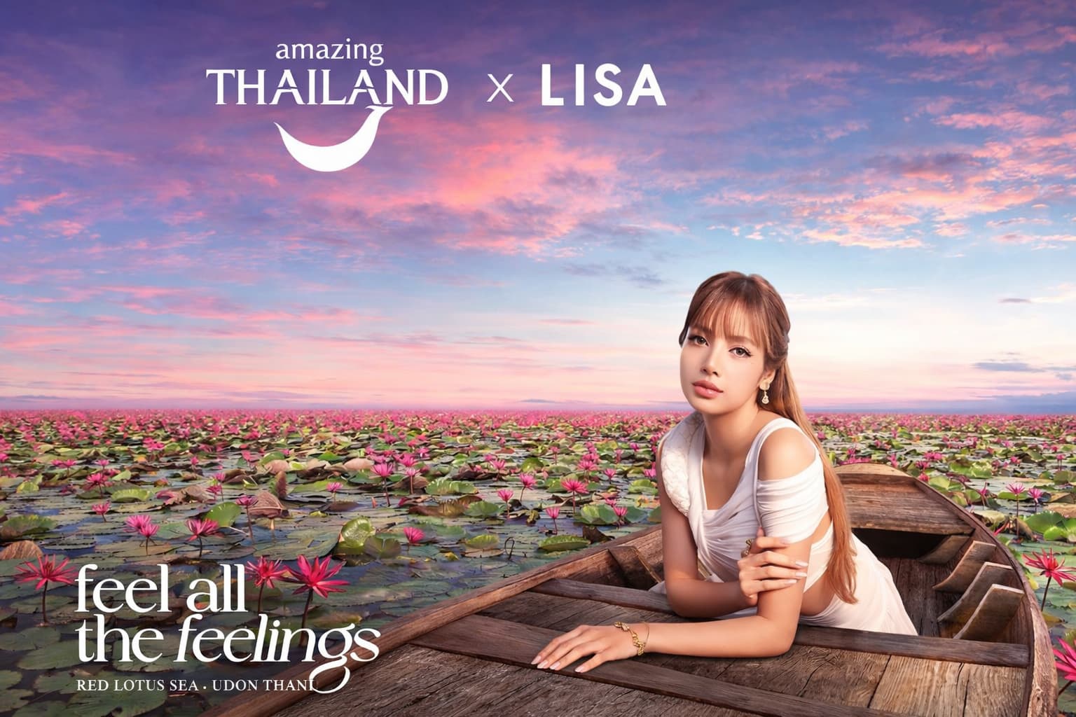 Lisa (BLACKPINK) rayonne comme ambassadrice « Amazing Thailand » avec une campagne à Udon Thani